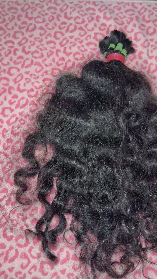 Raw Indian Lush Curly Braiding Hair