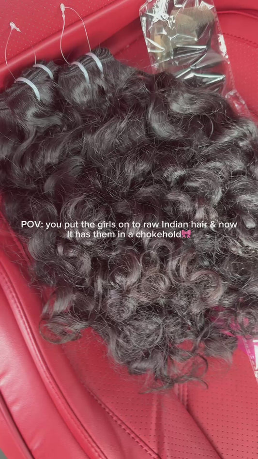 Raw Indian Lush Curly Bundle Deal ( Limited Time)